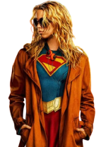 Milly Alcock Supergirl Brown Trench Coat - Image 3